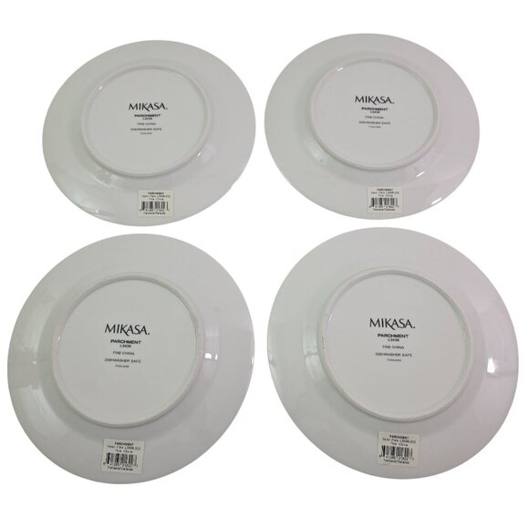 Mikasa PARCHMENT L3438 Fine China 8 ¼” Salad Luncheon Plates – Set of 4 - Picture 2 of 16